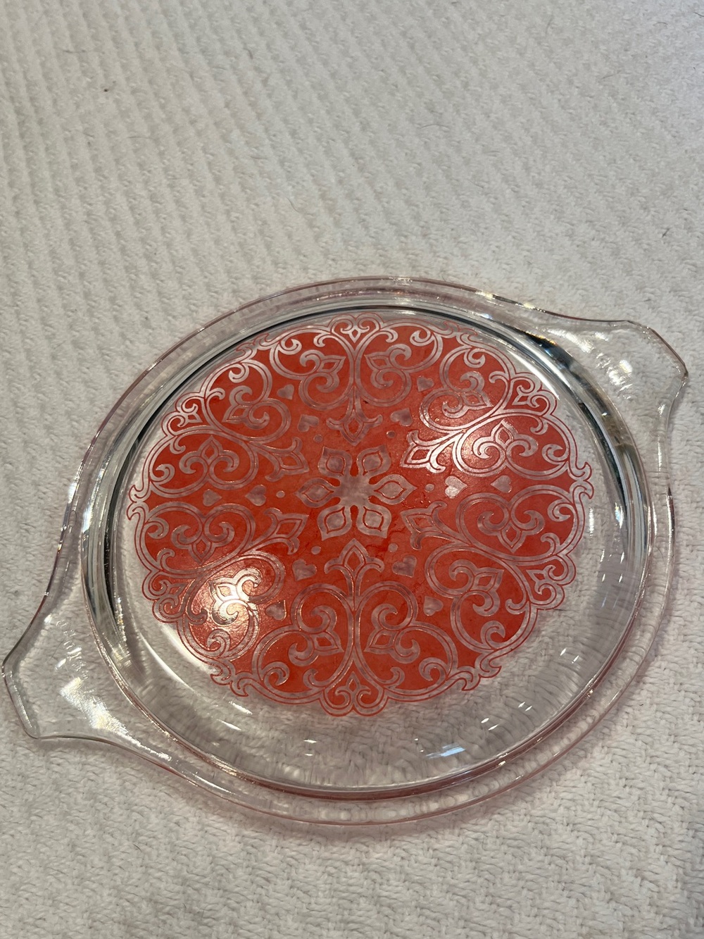 Pyrex Vintage Celtic Floral promo lid (470-C) LID ONLY